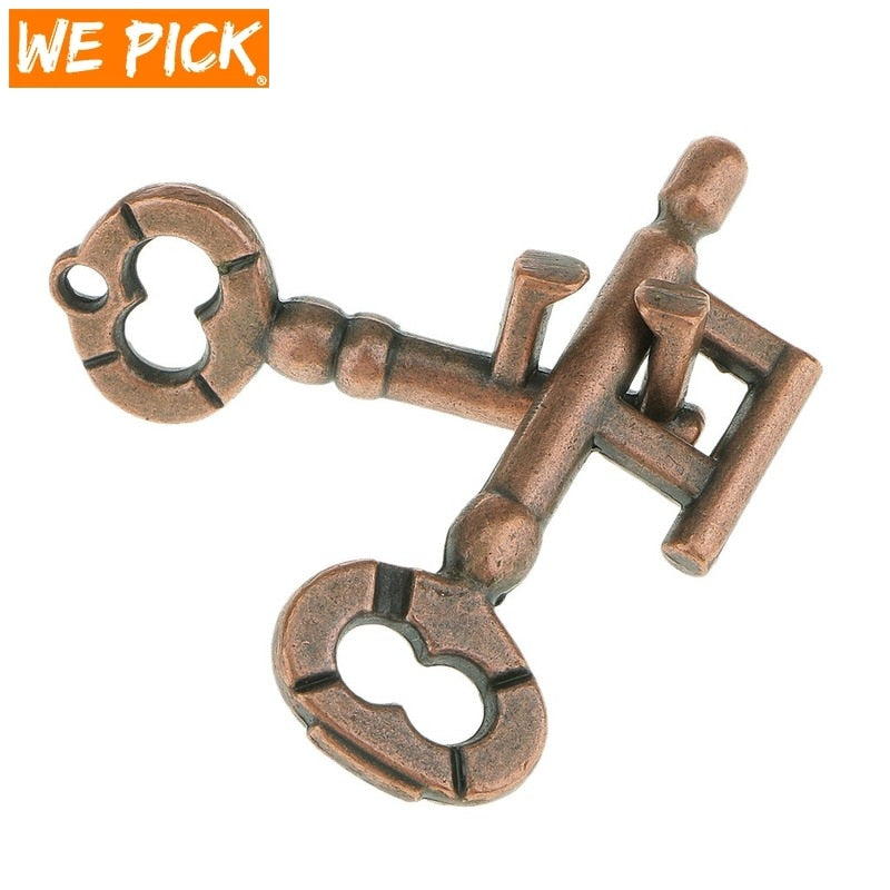 Alloy Key Ring Puzzle Game