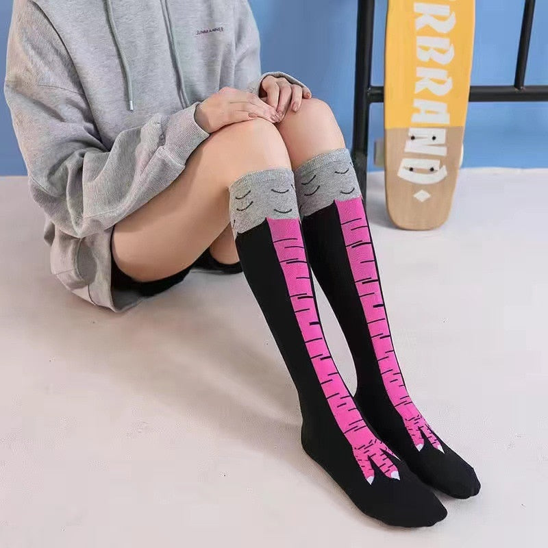 Funny Chicken Girls Socks