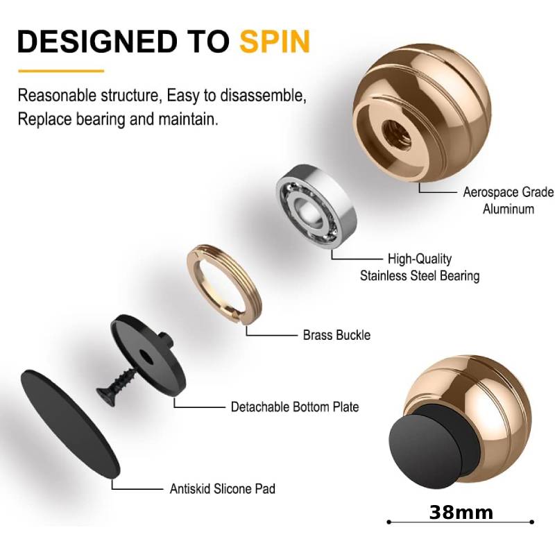 Optical Illusion Fidget Spinner Ball