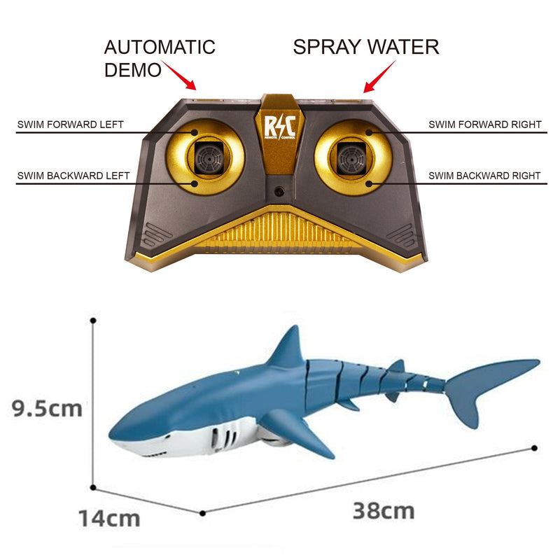 Remote Control Shark Pool Beach Bath Toy for Kids